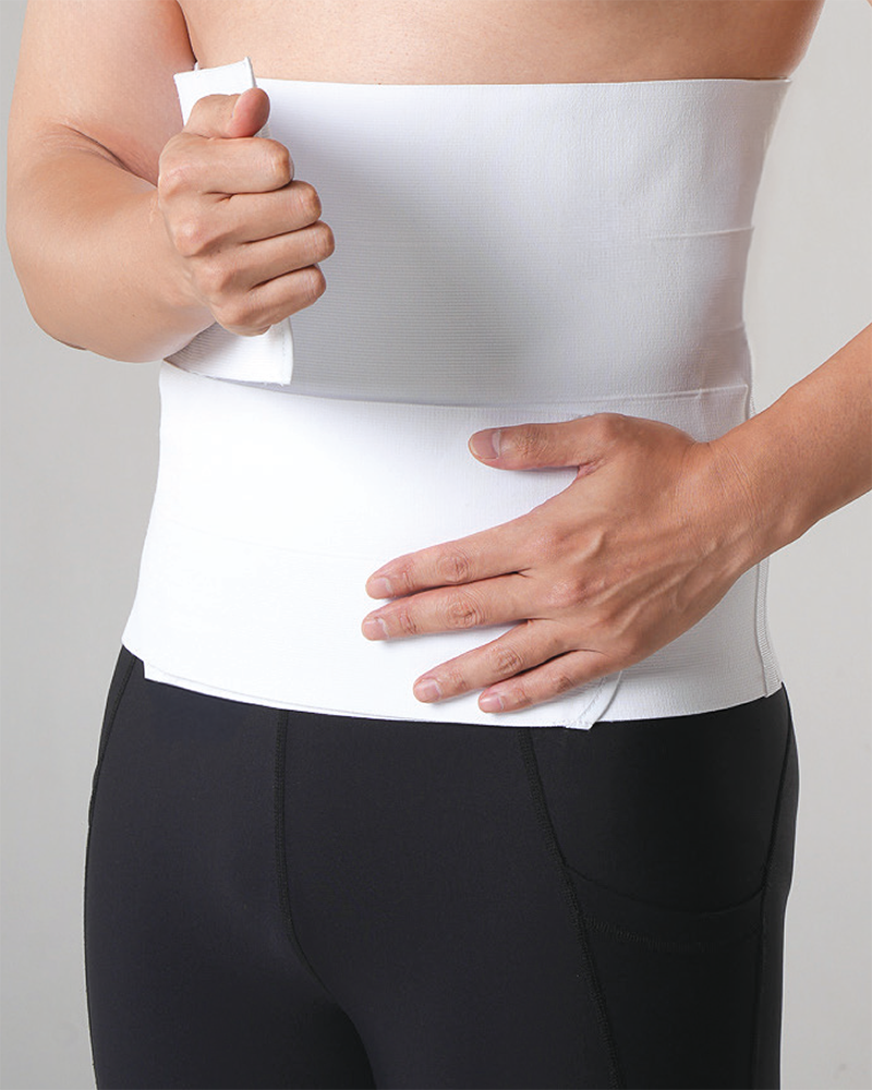12 Inch Height Abdominal Binder with 2 Split Panels