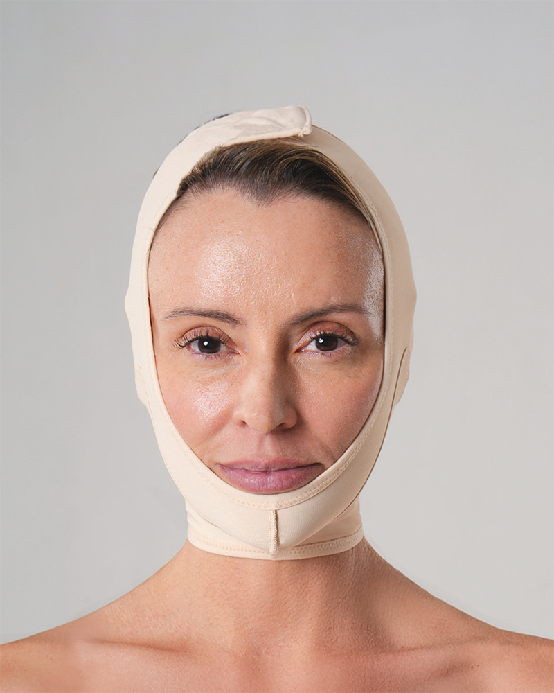 Covered Face Mask with Minimal Neck Coverage