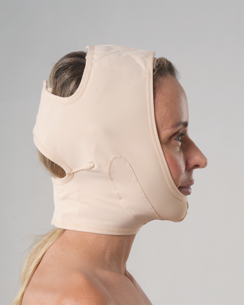 Covered Face Mask with Minimal Neck Coverage