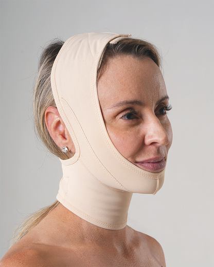 Open Face Mask with Full Neck Coverage