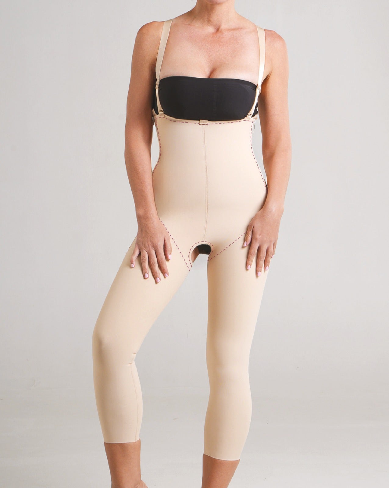 Female Bodysuit with Zipper - Calf Length